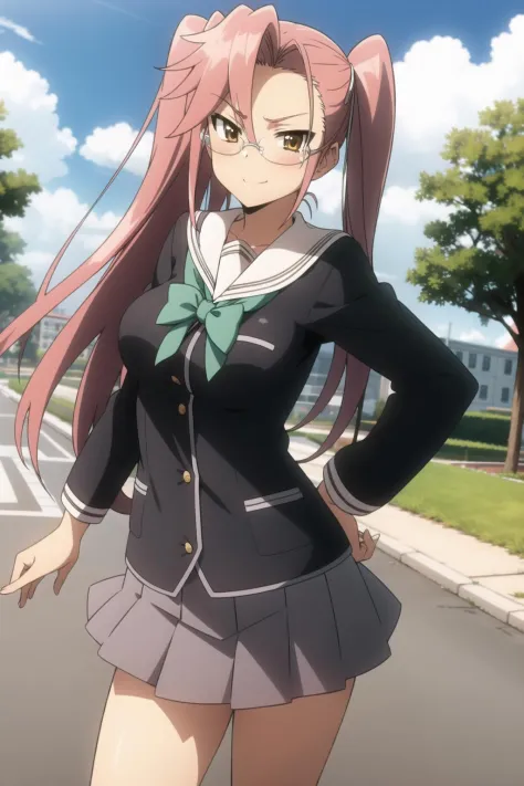 saya_takagi,1girl, solo, school_uniform, schooluniform, skirt,