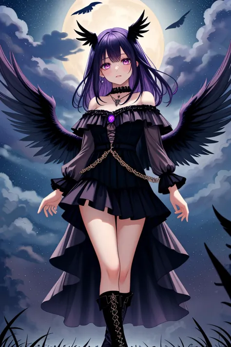 <lora:lcm_lora_weights_sd15:1>,<lora:detail_slider_v4:1.4>,(haunting dark angel with (black wings):1.3) 28yo old adult woman, me...