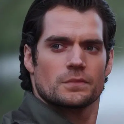 a photo of a man, with henry cavill face