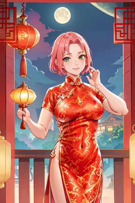 【Realistic】红色 新年 旗袍 China Dress / Cheongsam / Qipao / New Year/Chinese New Year/Spring Festival