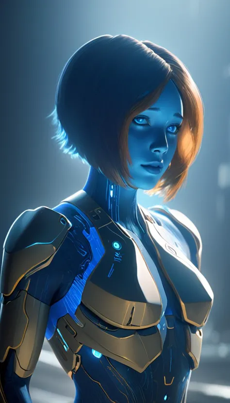 Cinematic scene, hero view, Cortana <lora:cortana_xl_v3:1>, action pose, detailed background, masterpiece, best quality, high qu...