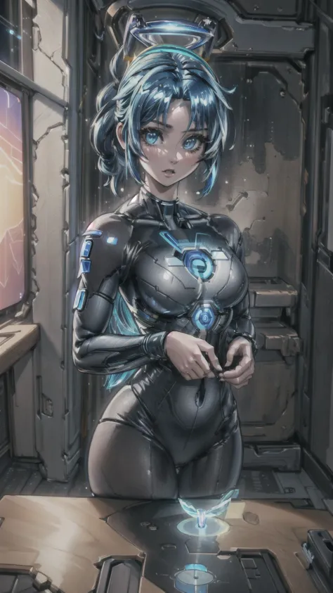 1girl, (((Cortana, hologram, ))), Halo, <lora:cortana:1> <lora:add_detail:1>, masterpiece, best quality, hyperrealistic, extreme...