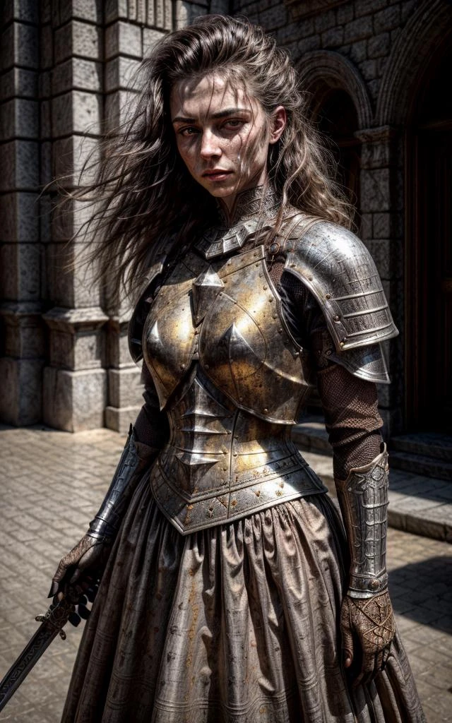 armure médiévale de chevalier, cuirasse en métal Photos