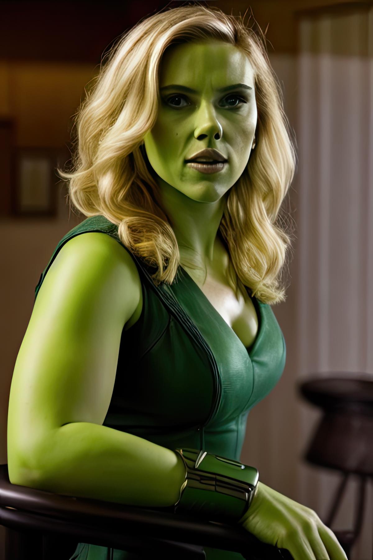 Cinematic film still she-hulk nude, big , perfect pussy, full body shot -  SeaArt AI