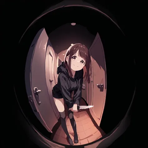 score_9,score_8_up,score_7_up, source_anime,
,medium breasts, door fisheye, holding knife, smiling, leaning forward, head tilt, ...