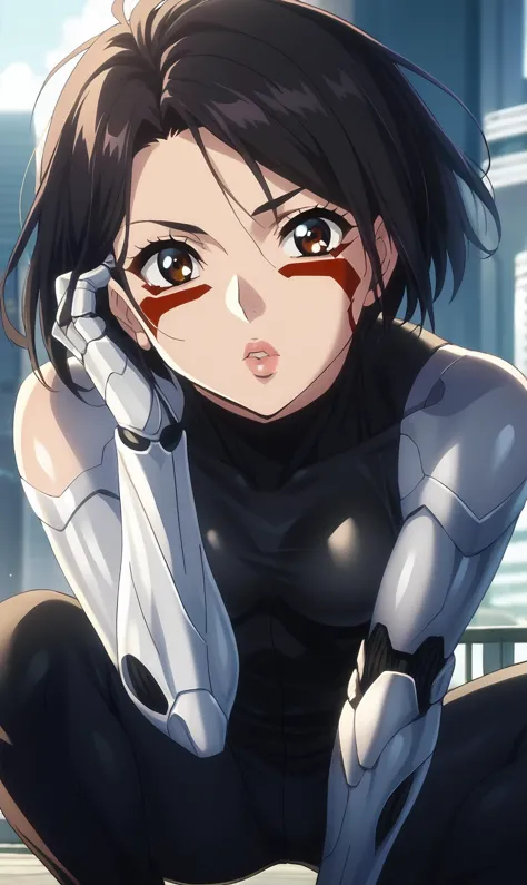 score_9, score_8_up, score_7_up, 1girl, source_anime, anime style, screencap,  <lora:Gally:1> gallyxl, short hair,  black hair, ...