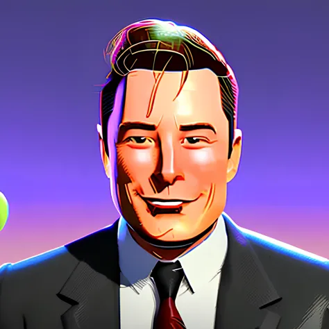 (smitsv )style of (elon musk) holding a gun