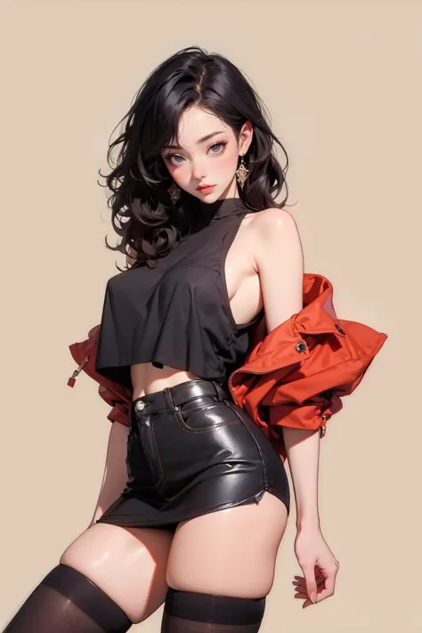 ((masterpiece, high quality, best quality, 8k, wallpaper, fine lineart, highly detailed, absurdres)), 1girl, korean popstar, thi...