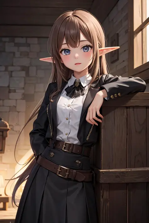 (masterpiece), best quality, high resolution, highly detailed, detailed background, perfect lighting, 1girl, 120yo teen elf girl...