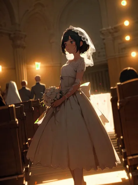 (cinematic lighting:1.4), (depth of field:1.2), wedd00ing <lora:Wedding-Style:0.4>, a family