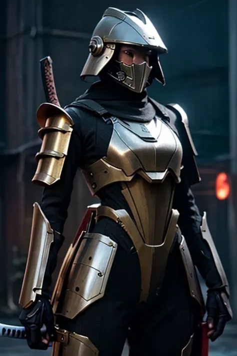 a close up of a person in a helmet and armor holding a sword