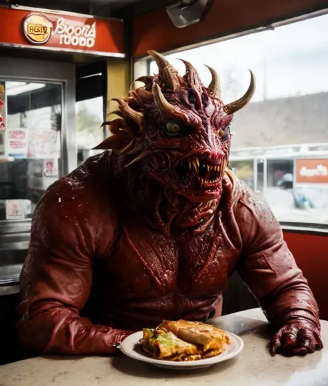 <lora:FleshmutantXLV4:0.95>,fleshmutant bodyhorror working at a fast food restaurant,<lora:xl_more_art-full_v1:1>,close up,, true to life, HDR image,High detail resolution,soft eyes,natural skin,high detailed face,high detailed cloth,film photography,vintage,cinematic lighting,realistic,sharp focus,(very detailed),((4K HQ)),depth of field,f/1.2,Leica,8K HDR,High contrast,shadows, bokeh,(detailed and realistic skin texture),(detailed clothing),(detailed background),detailed skin,(highly detailed skin),(8K HDR photo),realistic texture,realistic shadows,accurate to life,living image,lifelike