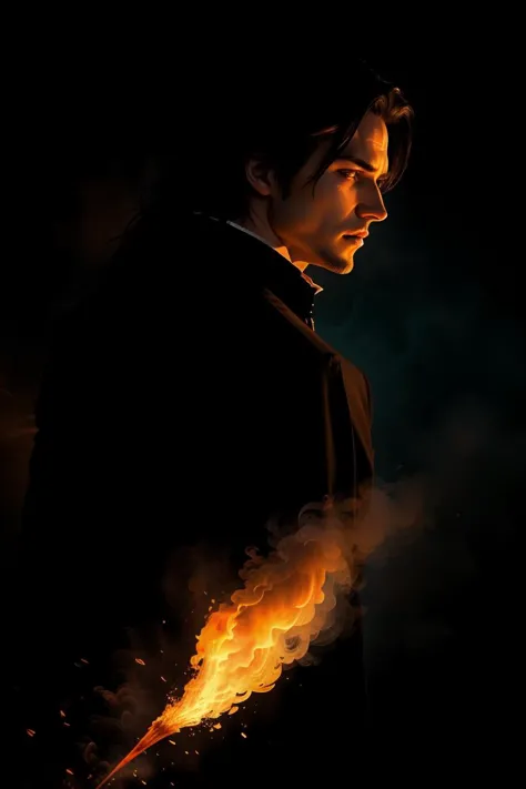 a profesional picture of 1man Damon, the Eternal Vampire was a vampire lord, ancient and powerful, with a demeanor that was both...