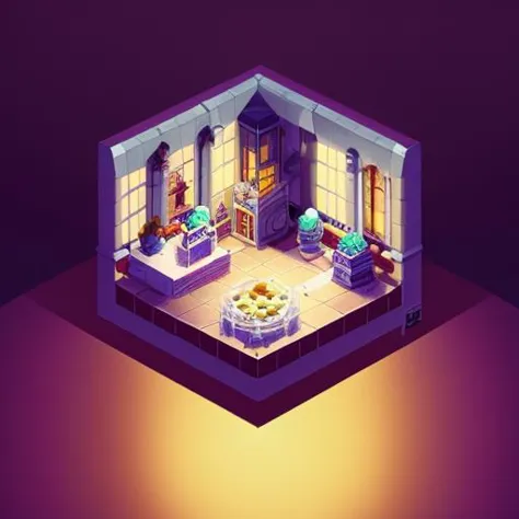 a view of a room with a table