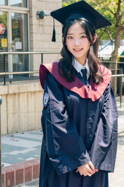 TW girls in sexy graduation gown