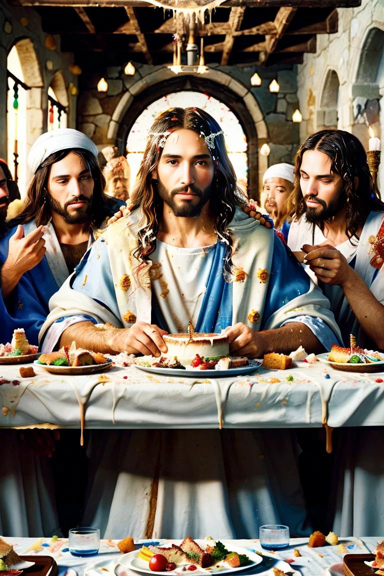 айс-кемсс Иисус на Тайной вечере 