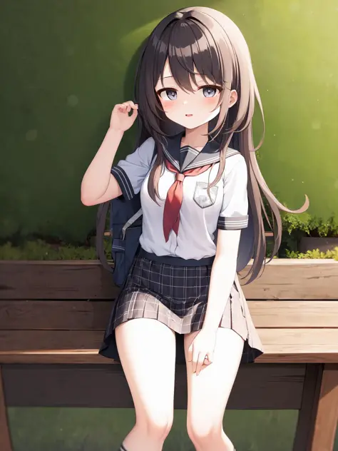 masterpiece, best quality, 1girl, soli, <lora:sil3-000002:1>, school_uniform,