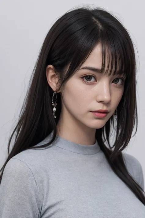 (ultra realistic,32k, masterpiece:1.2),(high detailed skin:1.1),( 8k uhd, dslr, high quality:1.1),1girl,black hair,bangs andy po...