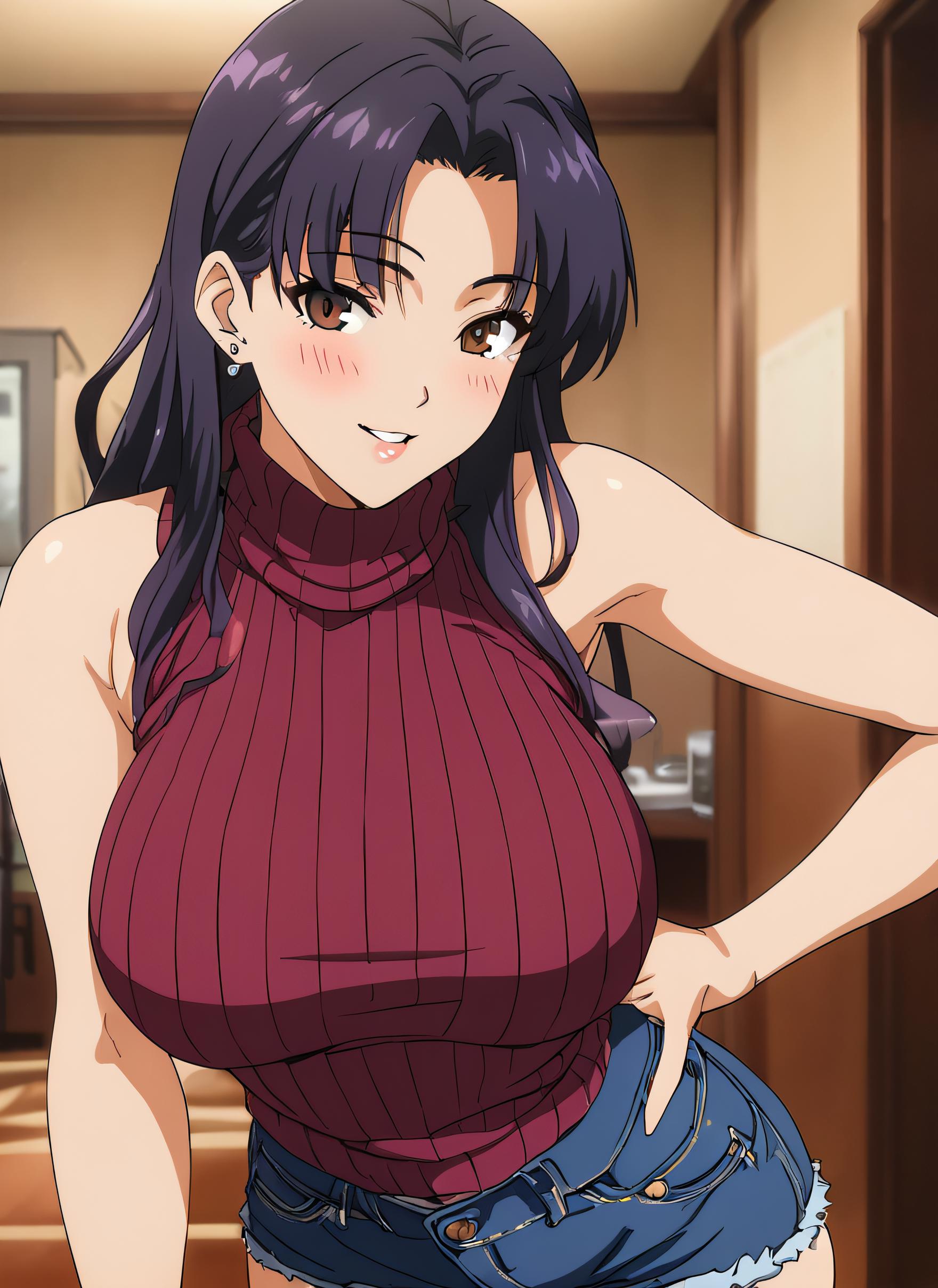 Best Quality:1.3), (4K quality), Akeno himejima por high school dxd -  SeaArt AI