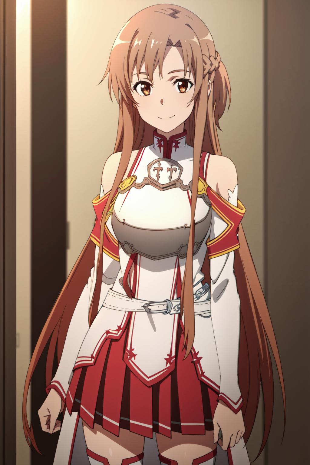 Asuna Yuuki / 結城 明日奈 / アスナ [ SEASON 1 DESIGN + ALL CLOTHINGS ] ( Sword Art  Online / SAO / ソードアート・オンライン ) Anime Design - SeaArt AI модель