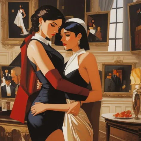 cubism oil painting, distinctive, vettriano, expressionistic, aurora, <lora:epinoiseoffset_v2pynoise:2>