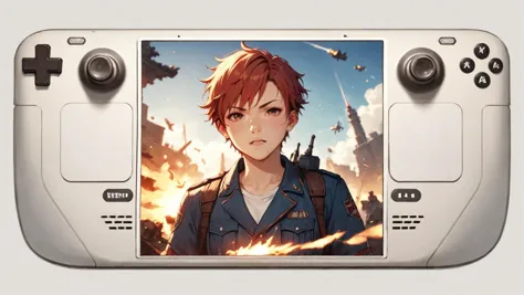 a close up of a nintendo wii game controller with a picture of a boy