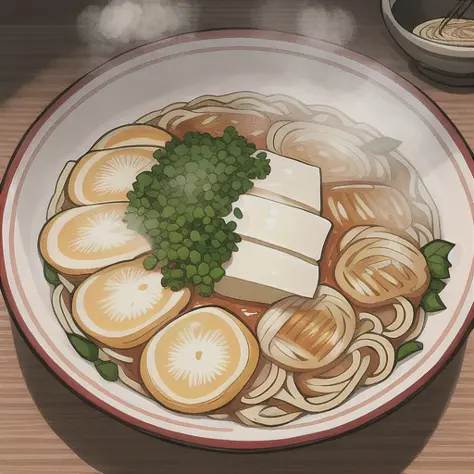 Highly detailed RAW drawing of (a bowl of Ramen), (intricate details), steam