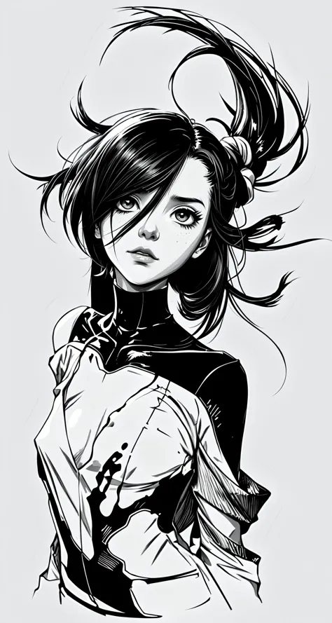 manga style, (kill 1girl:1.1),