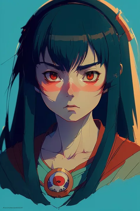 ((( by Hayao Miyazaki style, and by Anton Fadeev style))), masterpiece, (portrait a young woman), super detailed, elegant, Accent Lighting, ultra detailed cute face , (anime:1.1)