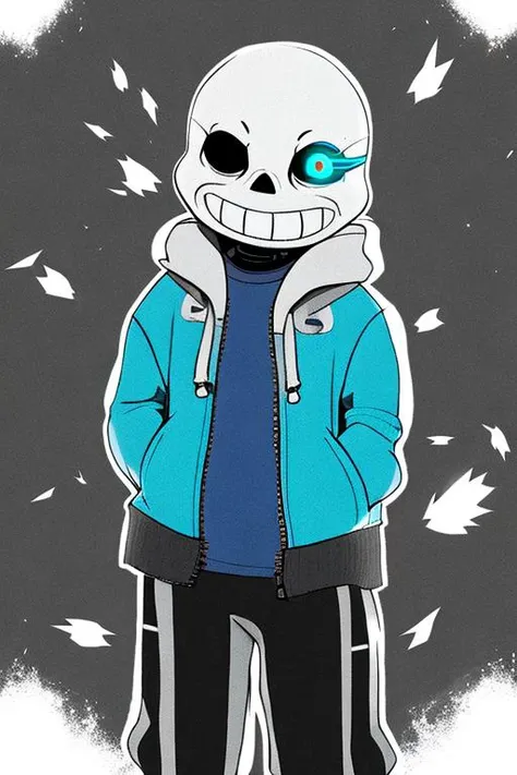 creepypasta sans character - SeaArt Al - Free Al Art Generator