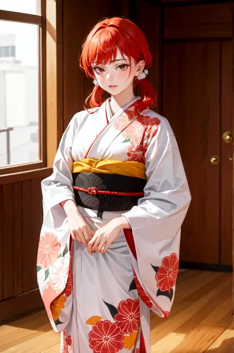 <lora:furisode v1.0:0.5> jyojifuku, furisode, kimono, hair ornament, long sleeves,, absurdres, ultra detailed, masterpiece, best...