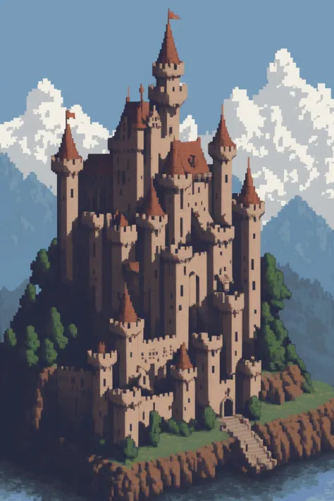 Castle, pixel art <lora:pixel_art:0.5>