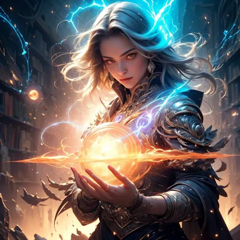 (photo realistic:1.5),
(masterpiece, 8k, hdr, best quality, perfect, very high quality:1.5),
(1 woman, sorceress, master of the arcane arts, magical, levitating, surrounded by magical energy:1.3),
crystals, magical aura
<lora:CreationMagic-21:0.2> creationmagic , ethereal creation, fragmented construct, particles stream,
magic library, potions, magical artefacts, encantations,
<lora:wrenchsfantasy-000016:0.5> wrenchsfantasy, fantasy, glowing, glowing eyes,
OverallDetail