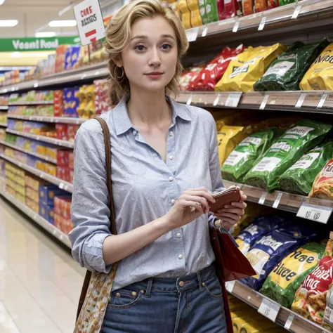 <lora:Virginia_Woolf_v1.0:1> virginia_woolf shopping in a grocery store