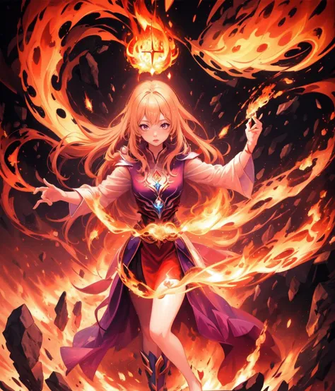 1 girl, casting spell, fire, abstract background
<lyco:Casting_Spell-08:0.6>