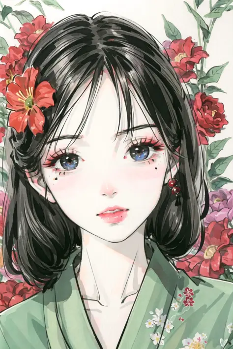 masterpiece,best quality,absurdres,original,extremely delicate and beautiful,beautiful detailed eyes and face,1girl, black_hair,...