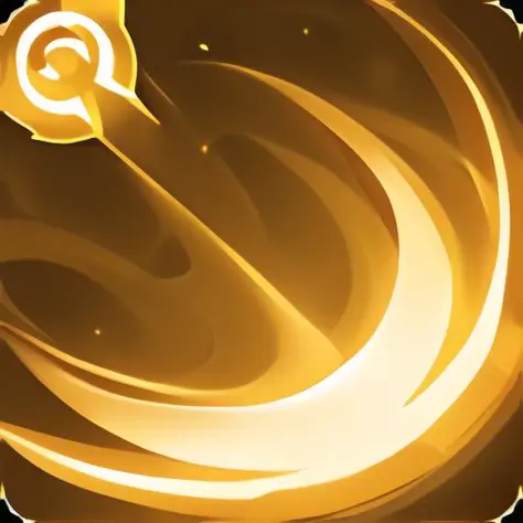 q skill icon,8k,high quality,light brown theme