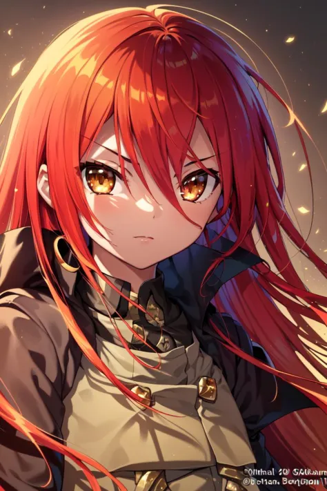 (((anime fine details portrait of shana, a delicate girl from shakugan no shana,))), (extremely delicate and beautiful), best qu...