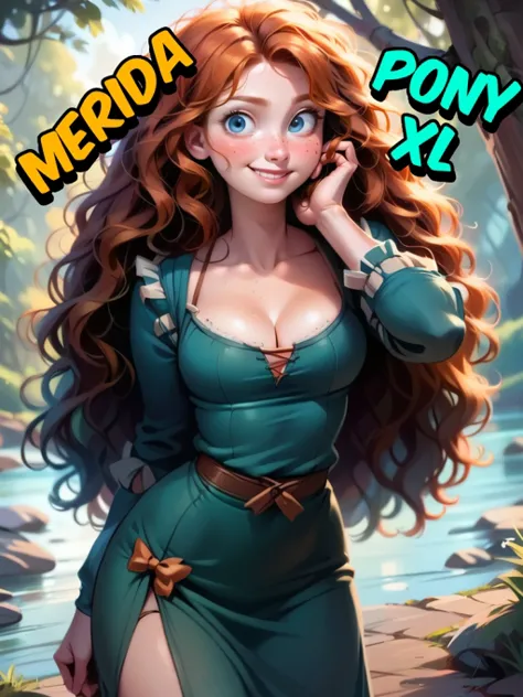 Merida (Brave) Disney Princess - SD 1.5 | XL PONY - by YeiyeiArt