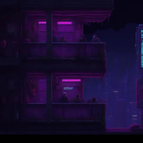 cyberpunk pixel art