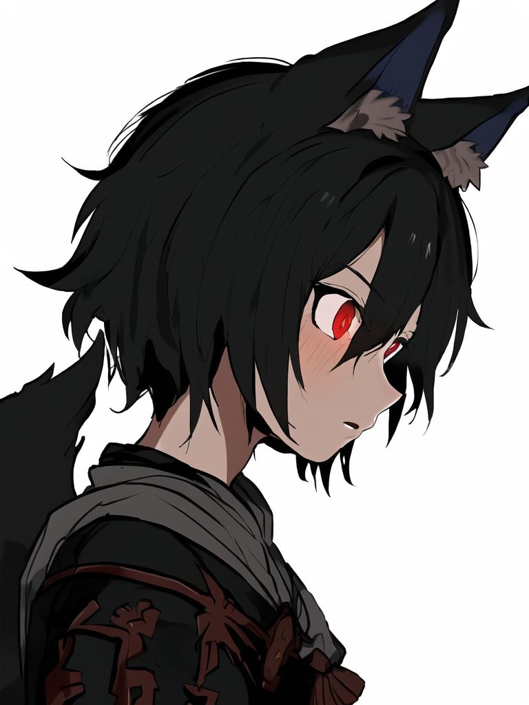 anime wolf ears and tail