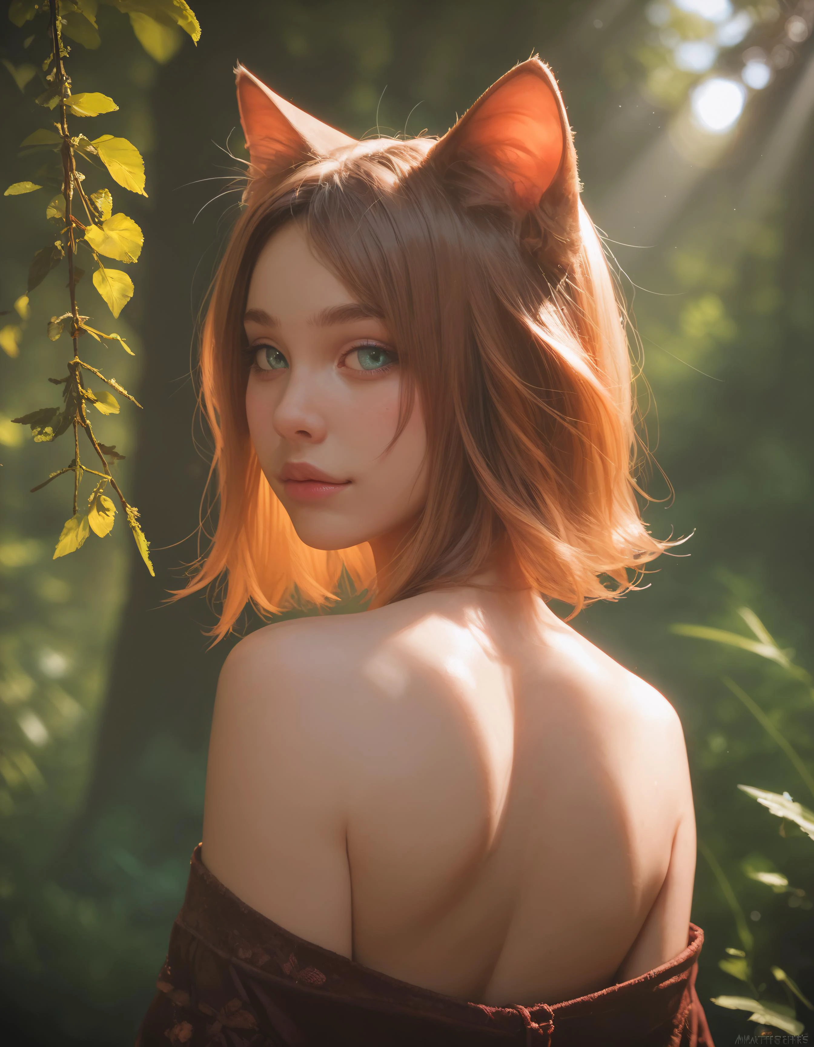 score_9, score_8_up, score_7_up, rating_questionable, rear, side, front, catgirl, kawaii, cute, , grab, wildling, translucent, glowing, dark, woods, rays, lovely, pure, g0th1cpxl, neon, masterpiece, best quality, highly detailed, realistic 