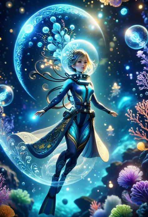 (best quality, masterpiece, absurdres, highres, ultra_detailed, dynamic angle:1.2), photography of 1girl, mage, aquamancer, (col...
