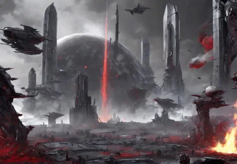 <lora:ç§å¹»-éªåé»çº¢sdxl:1>,doomsday city,8k,real,sci-fi wind,blood and black,blood and black,high-precision machinery,<lora:wanxiang_V2-000002:1>,planet,battleship,