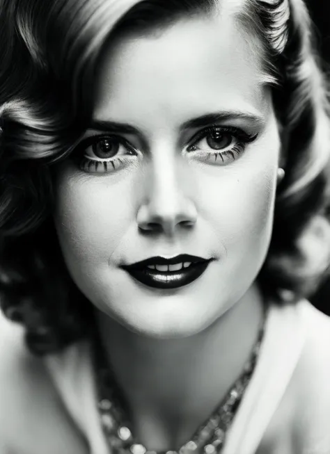 a close up of a woman with a necklace and necklace