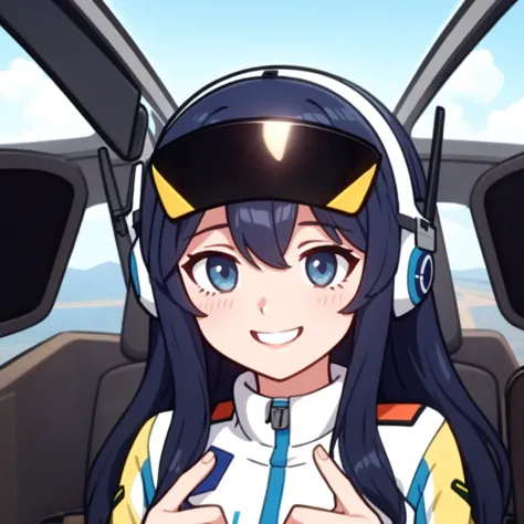 cute 1girl, blue pilot suit, in a cockpit, anime screencap <lora:cutememe02:0.6>, <lyco:[LoHa] Hanaya è±å±  ã¯ãªã Concept:...