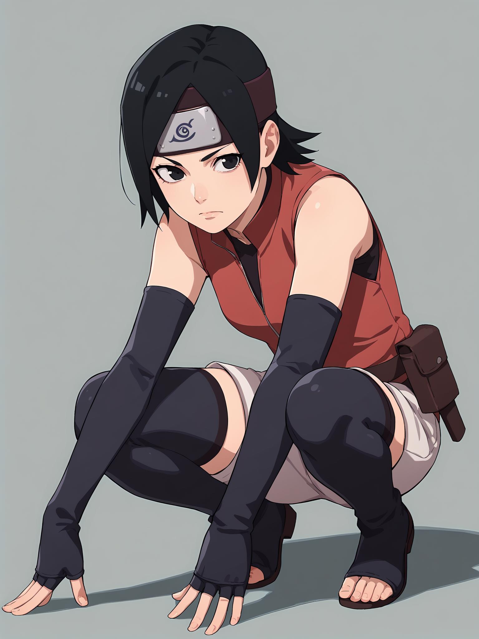 Sarada Uchiha (Pre & Post Timeskip) | Character LoRA (Naruto) | Pony -  SeaArt AI Model