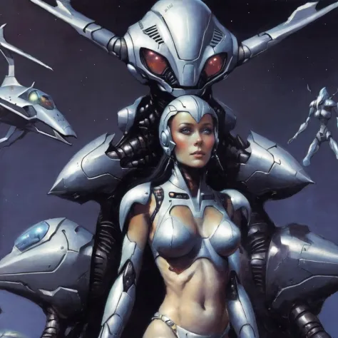 <lora:fr4z3tt4:0.75>fr4z3tt4 sci-fi woman robot aliens spaceship