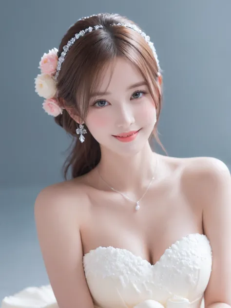 bailing_cream,A girl made of ice cream,(1girl:1.1),perky breasts,formal_dress,perfect smile,