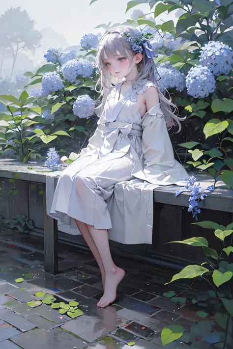 绣球花hydrangea/背景background